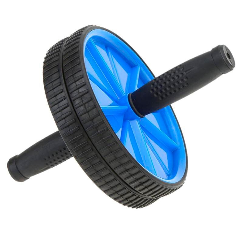 Rueda doble abdominal azul