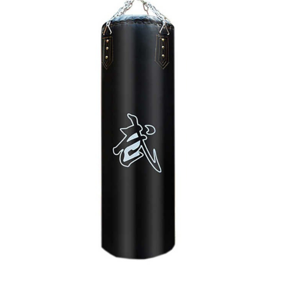 Saco de Boxeo Profesional Quwa Negro 100 cm Relleno de Caucho