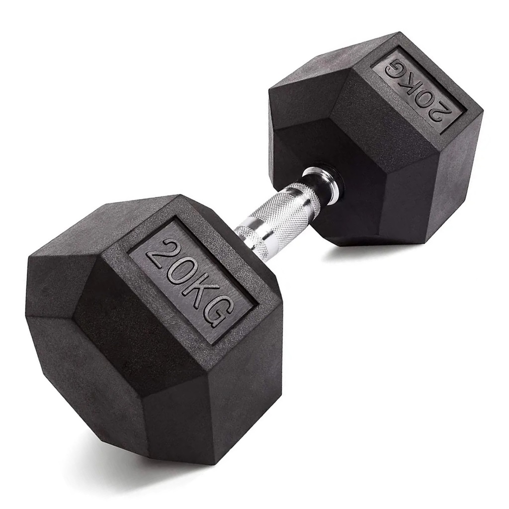 Mancuerna Hexagonal Engomada de 20 Kgs (PAR)
